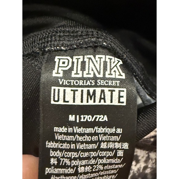 Victoria's Secret PINK‎ Ultimate Marble Mesh Leggings Activewear Size M - Picture 6 of 8